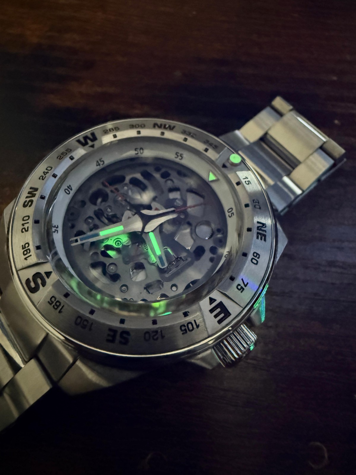 Bespoke Skeleton Mod Watch Nh72 Automatic Movement