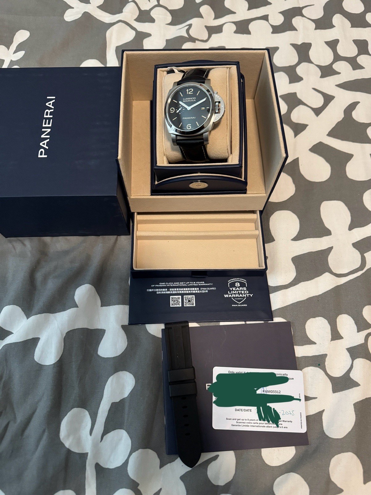 Panerai Luminor Marina Automatic 44mm Pam 3312 PAM03312 Latest