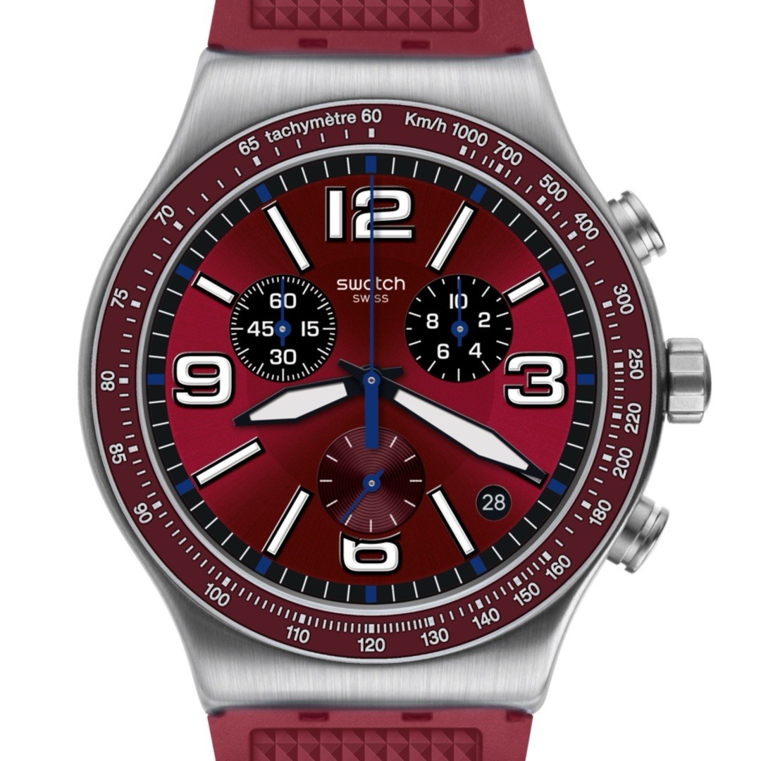 Swatch WINE GRID (Model: YVS464) 43mm