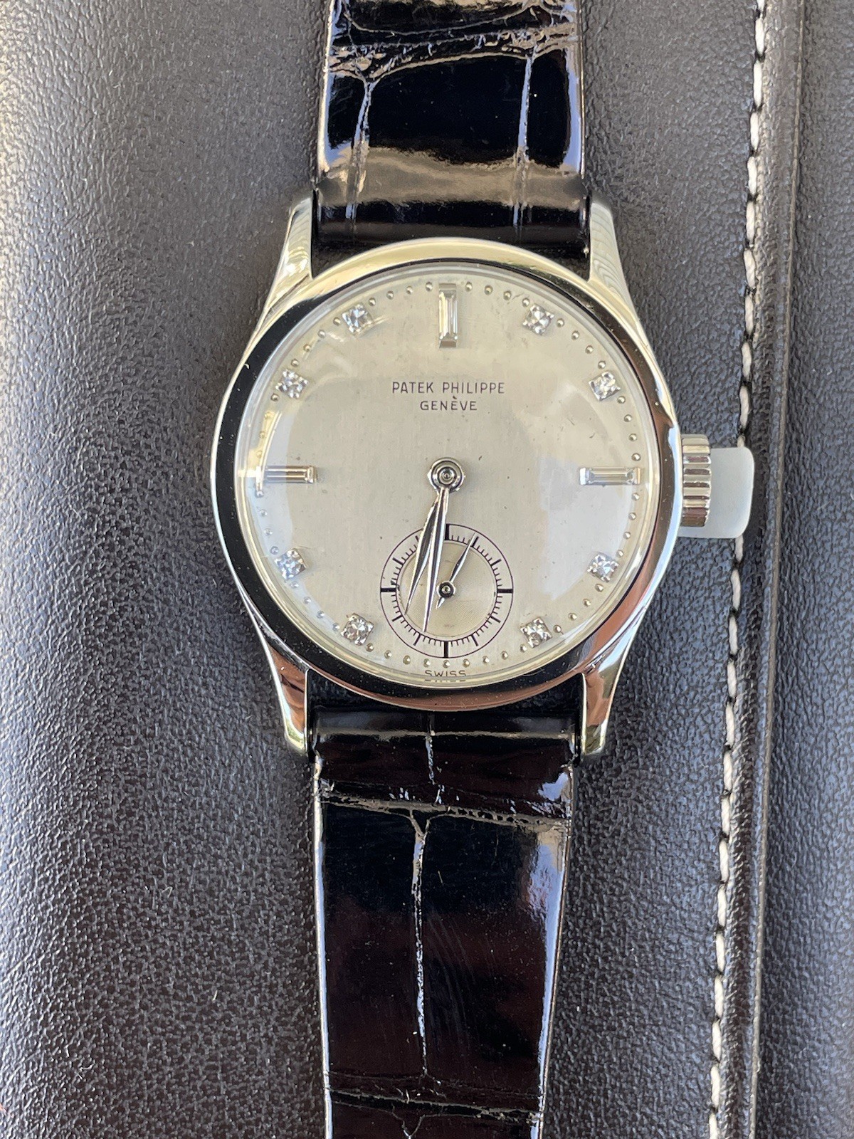 Patek Philippe Calatrava Ref. 96 PLATINUM DIAMOND DIA Under factory warranty