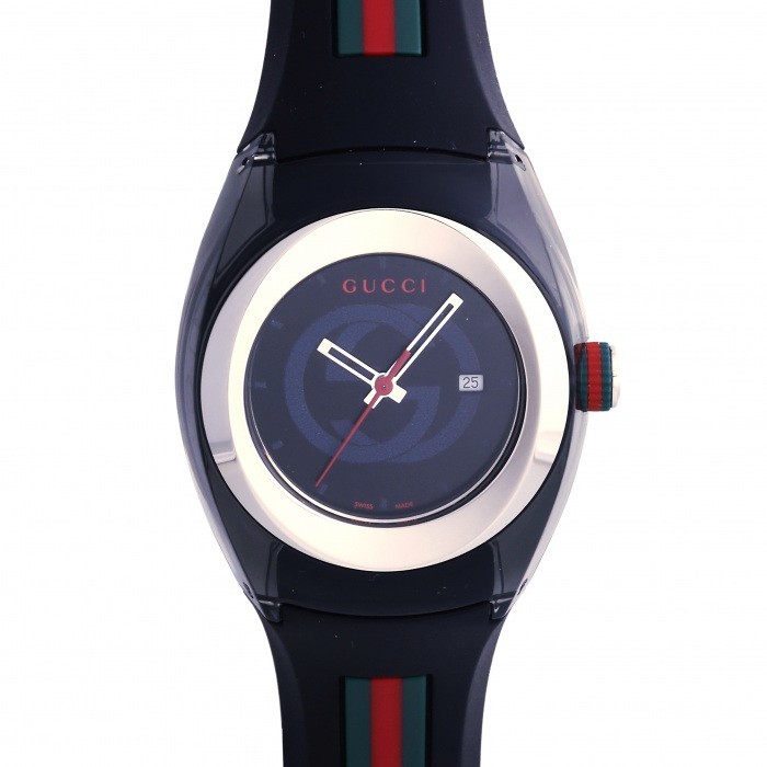 Gucci Sync YA137301 Stainless Steel 36.0mm Black Dial Quartz Wristwatch #YKW1084