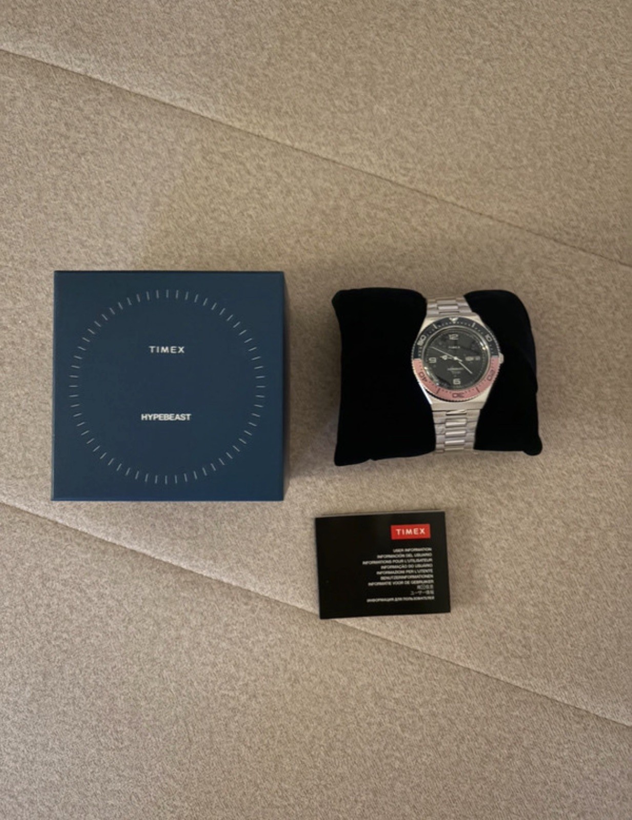 Timex x Hypebeast M79 Automatic Watch, Fuchsia Limited Edition 1 of 500
