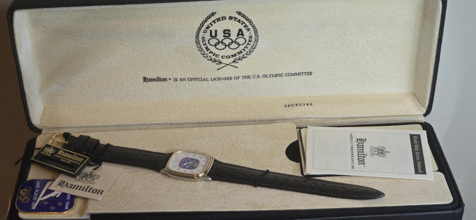 Vintage Hamilton Commemorative, Lake Placid. Limited Ed. Olympic USA 115of250