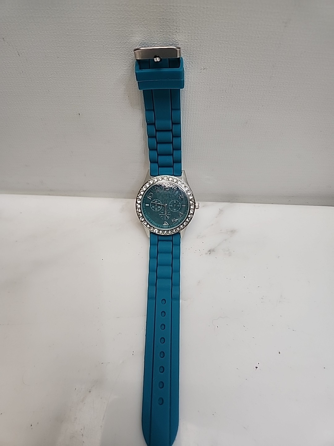 Darice Blue Crystal Chronograph Style Quartz Watch S1
