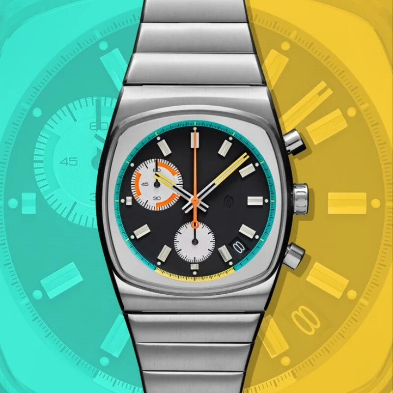 Mens CILOA Quartz Retro automatic Movement Stainless Steel Waterproof Watches
