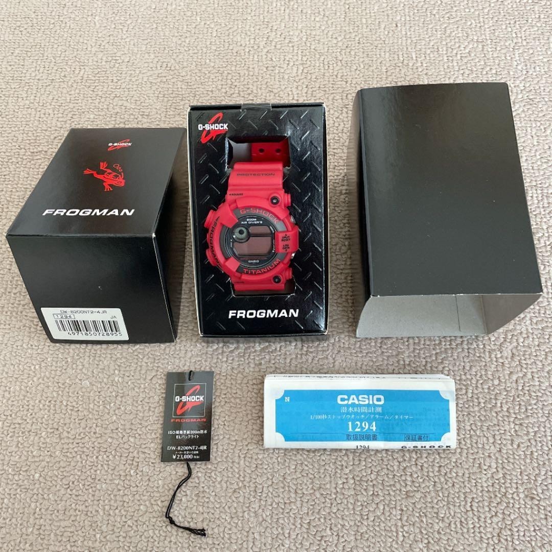 CASIO G-SHOCK Frog Man Red DW-8200NT2-4JR 711-C72 NEW