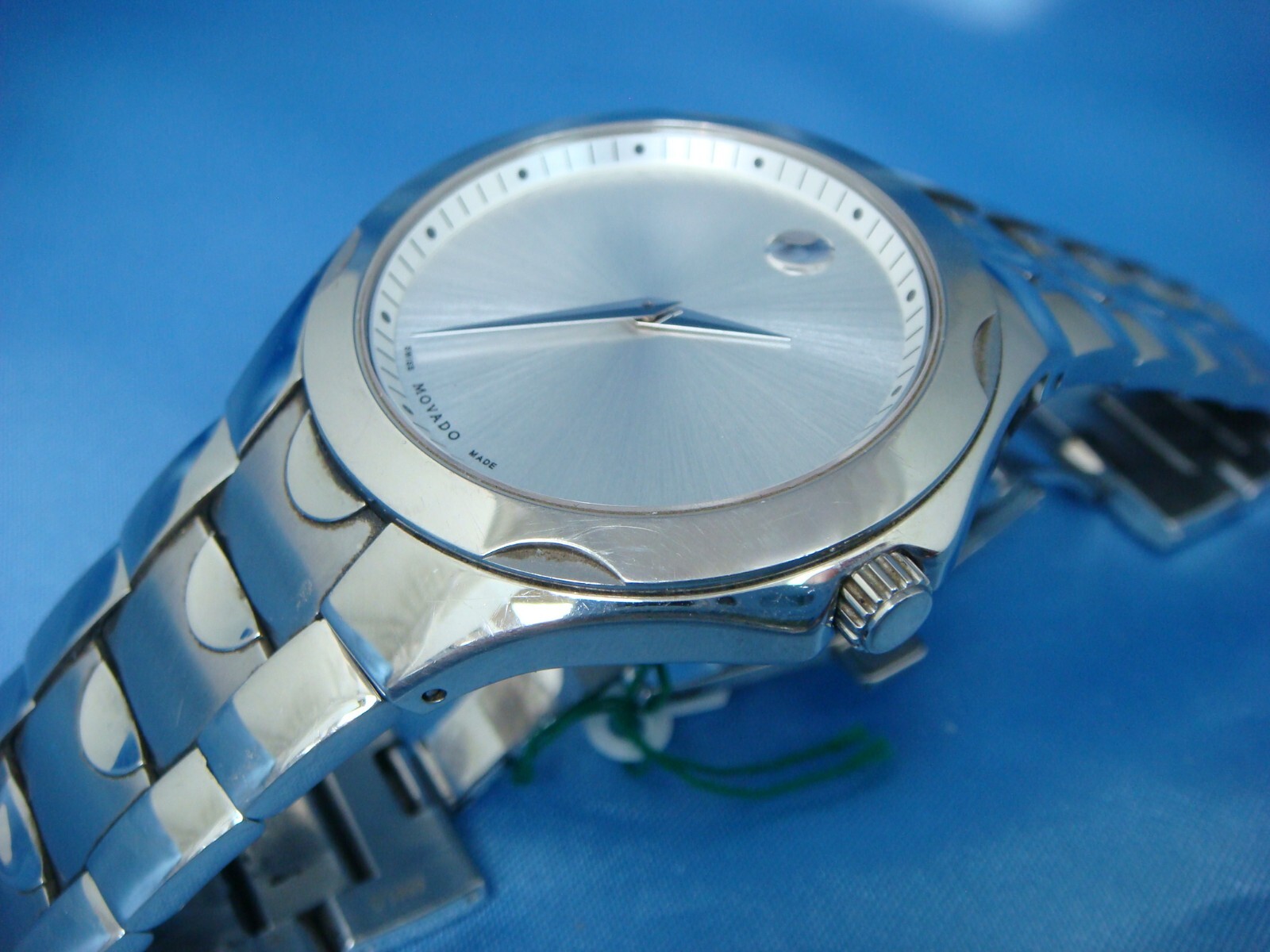 MOVADO Luno Swiss Made White Dial Stainless Steel Men’s Watch 84 G1 1853