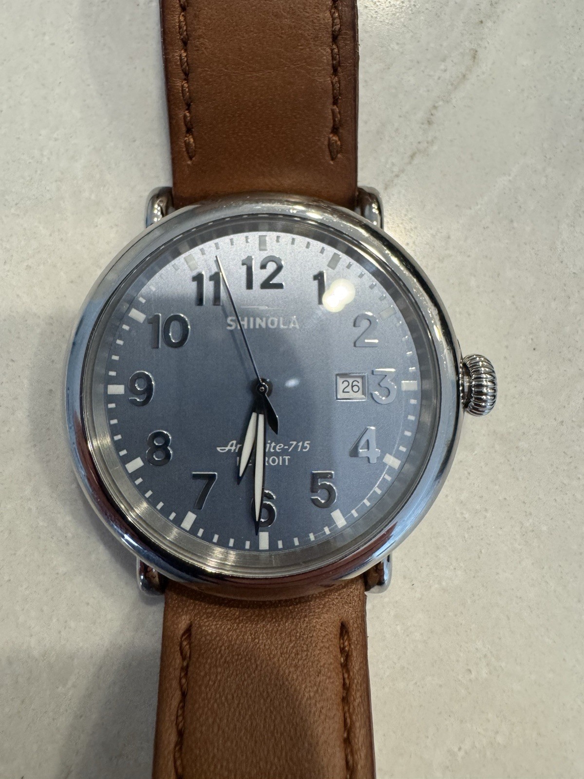 Shinola Runwell 47mm Silver Stainless Steel