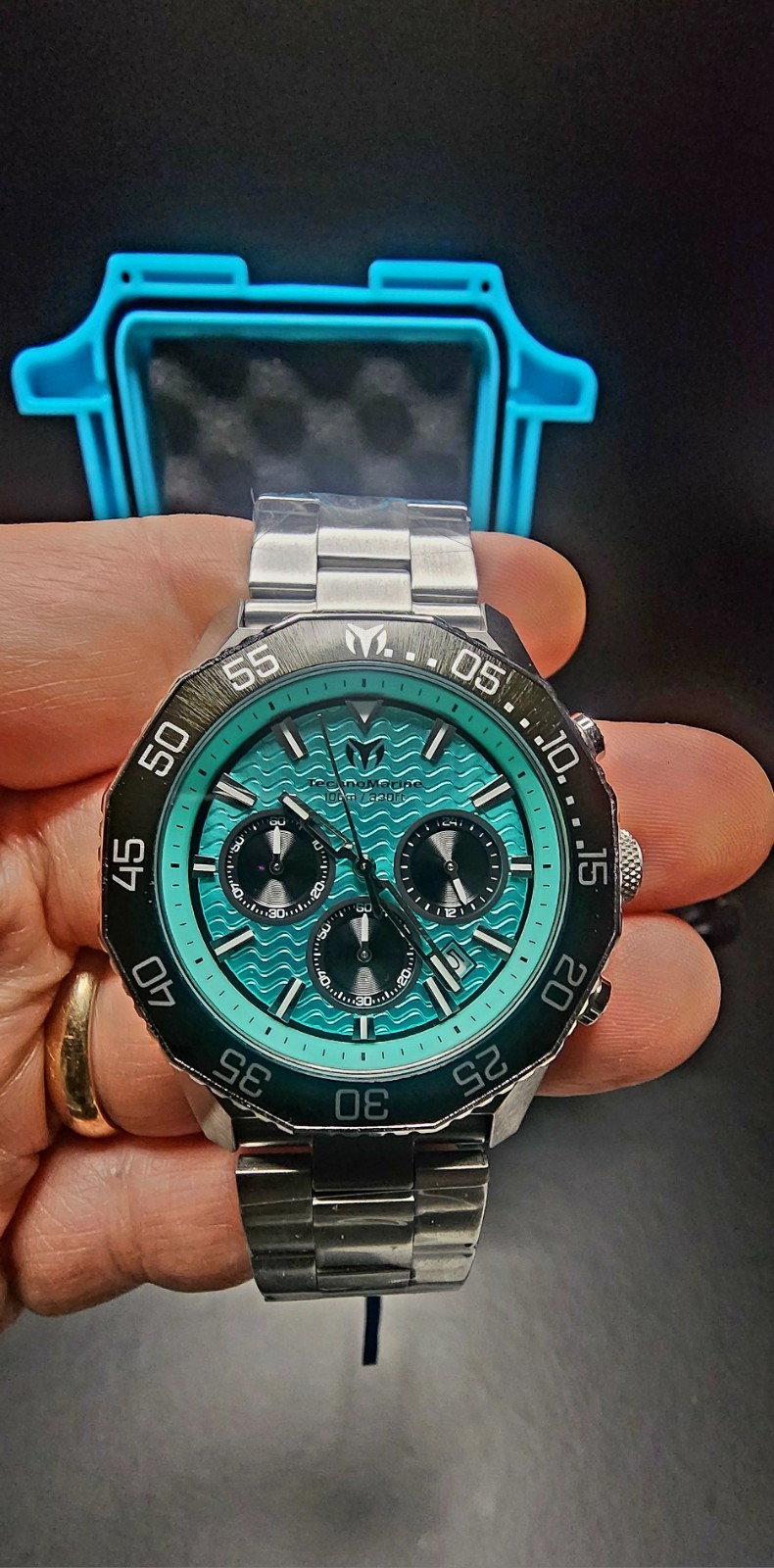 NEW TechnoMarine X Invicta Blue Chronograph (TM-225081) FREE GIFTS SAME DAY SHIP