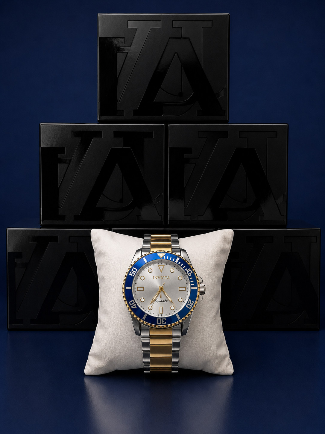 Invicta Pro Diver Vitreos Men’s Watch – 42mm Two-Tone Gold & Steel (Model 69398)