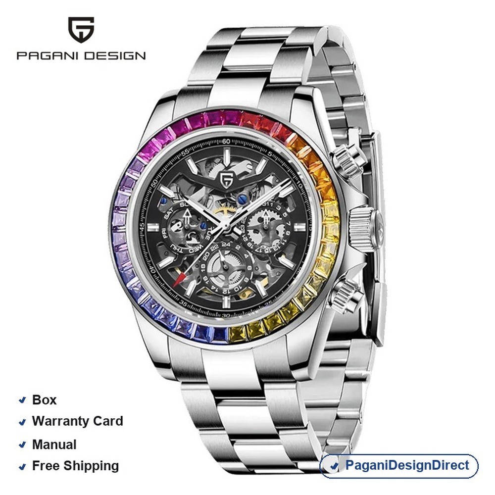 Pagani Design PD-1777 Rainbow Stainless Steel Automatic Men’s Watch