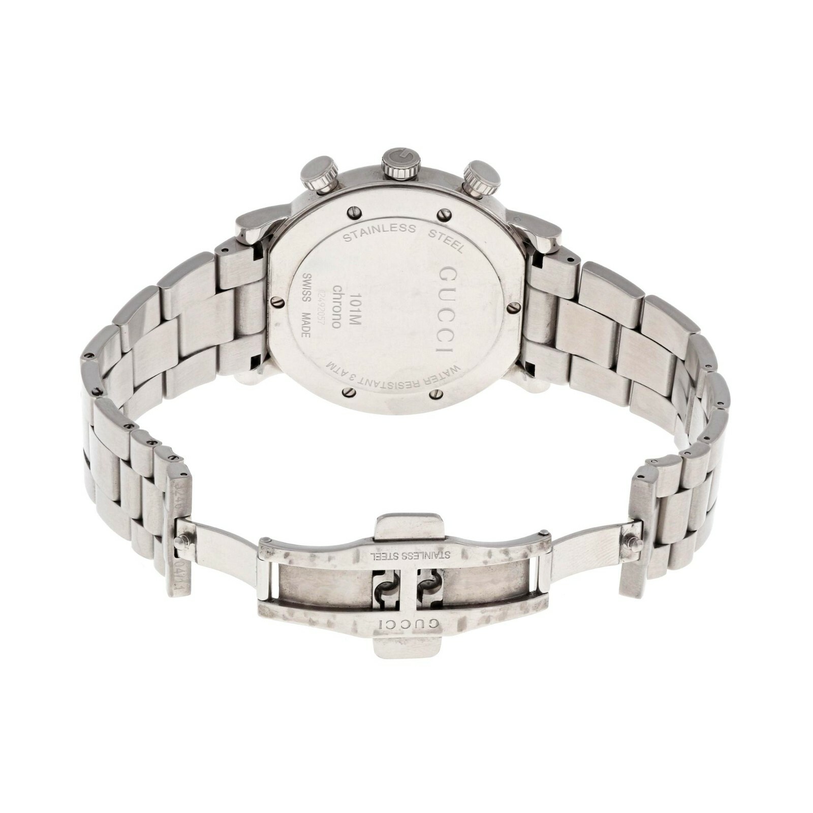 GUCCI YA101324 G Shape Chronometer Men’s Swiss Made Diamond Watch