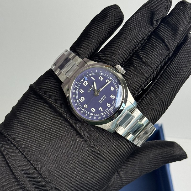 Oris Big Crown Pointer Date 40mm Purple Dial Watch 01 754 7798 4068-07 8 20 06