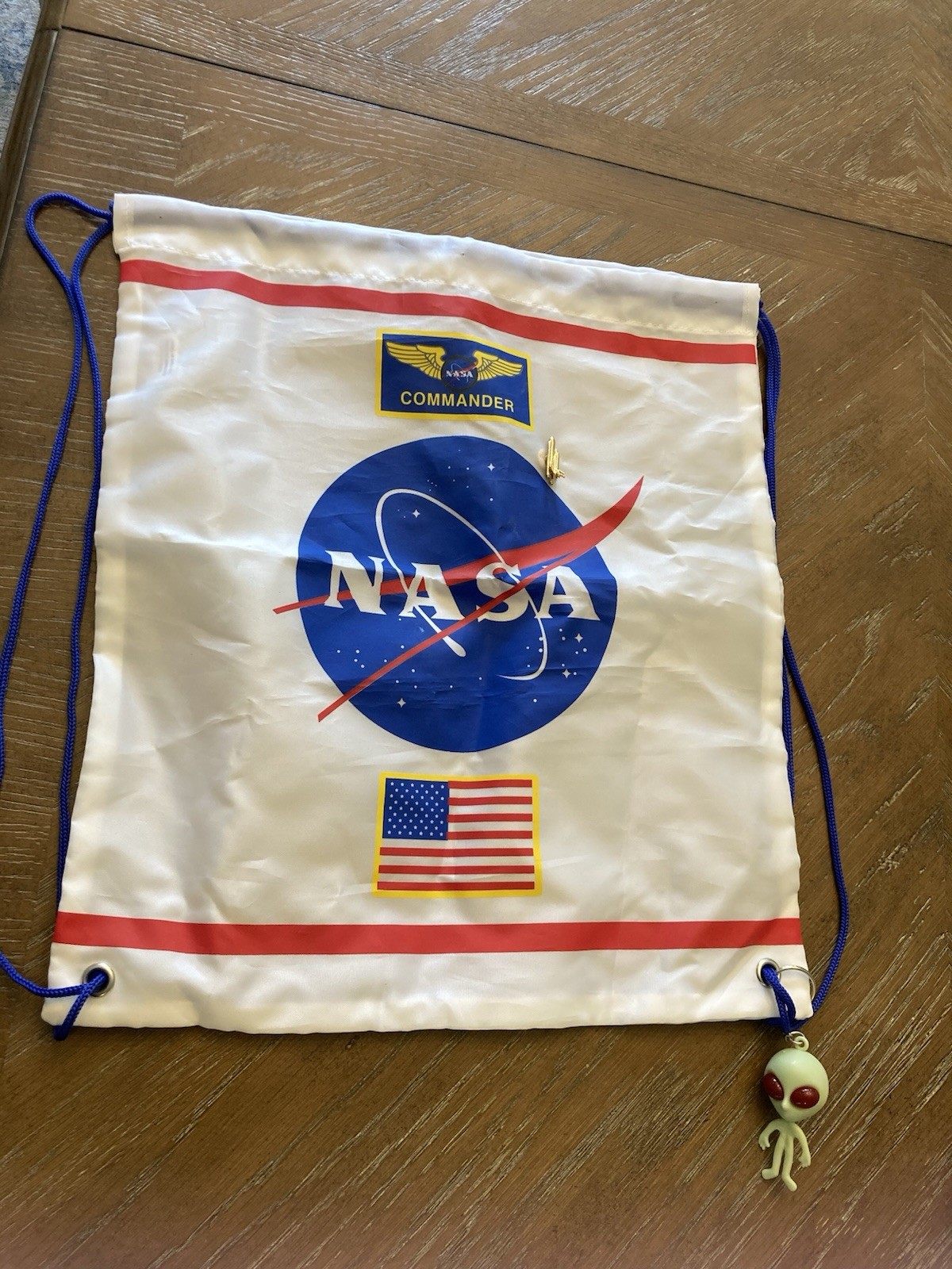 drawstring bag NASA with Watch (official NASA from space museum)