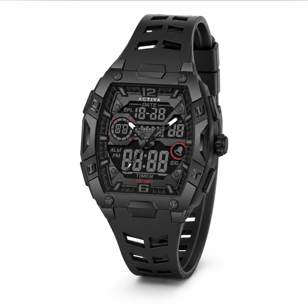 Activa X Invicta Digital Men’s Watch – 50mm. Black (ACW8131-004)