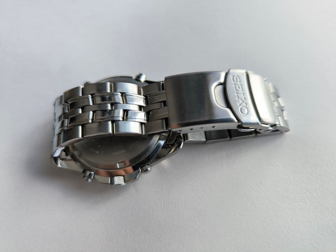 SEIKO Prospex SBCL001 Speedtimer Chronograph Watch Black Dial Wrist 6.69in