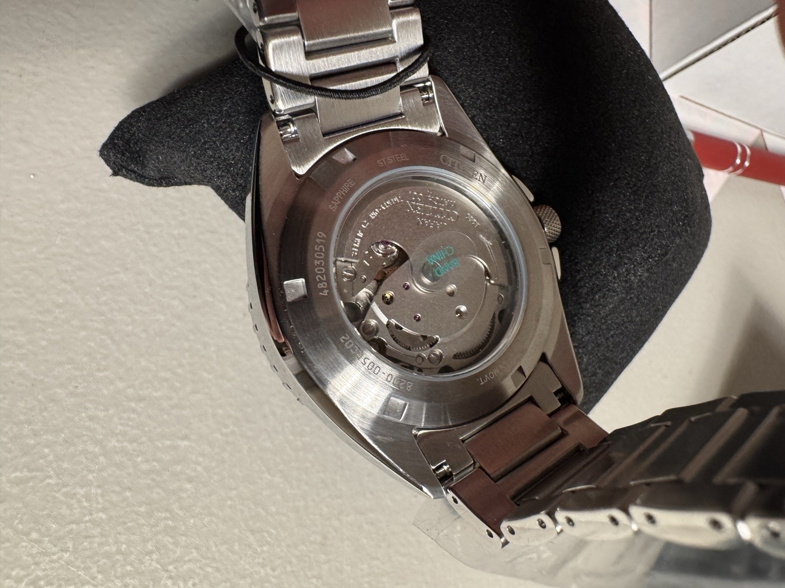 Citizen Automatic Sapphire Crystal Green/Black Dial NH7531-50E Sports Watch NEW