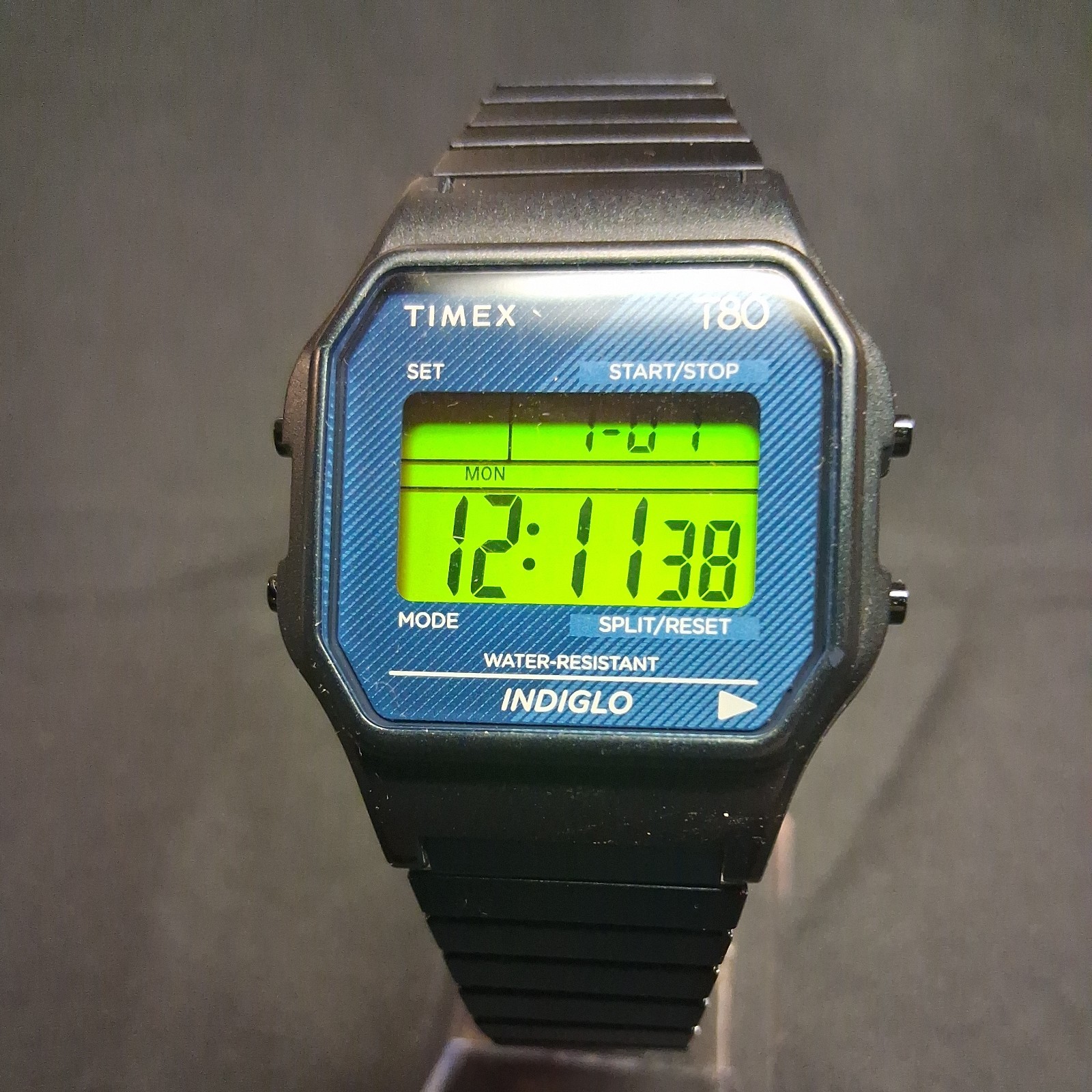Super Rare Timex Men’s T80 Special Projects Blue Digital Watch