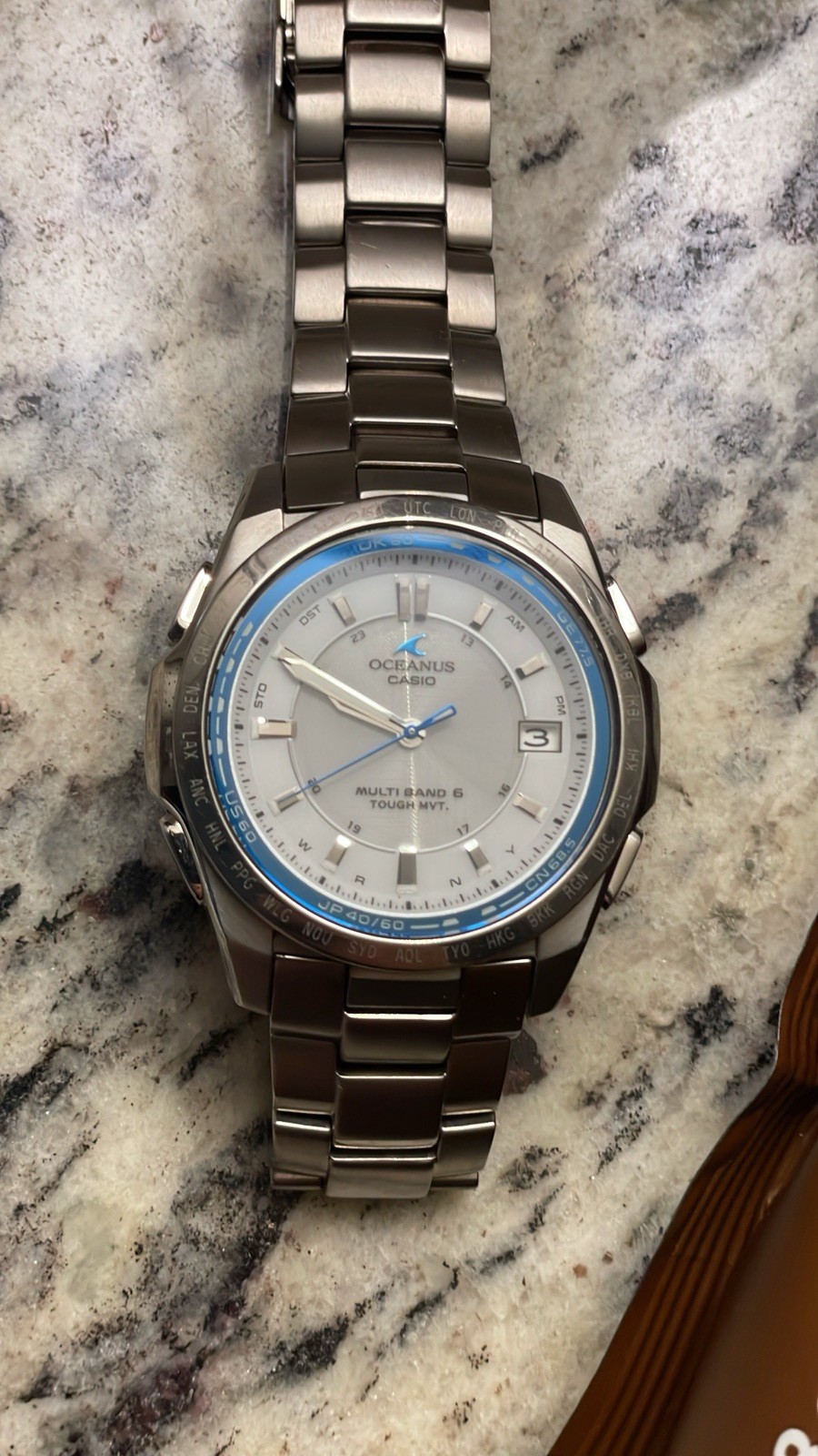 [NEAR MINT] Casio Oceanus OCW-T100TD-7AJF Tough Solar Radio Titanium