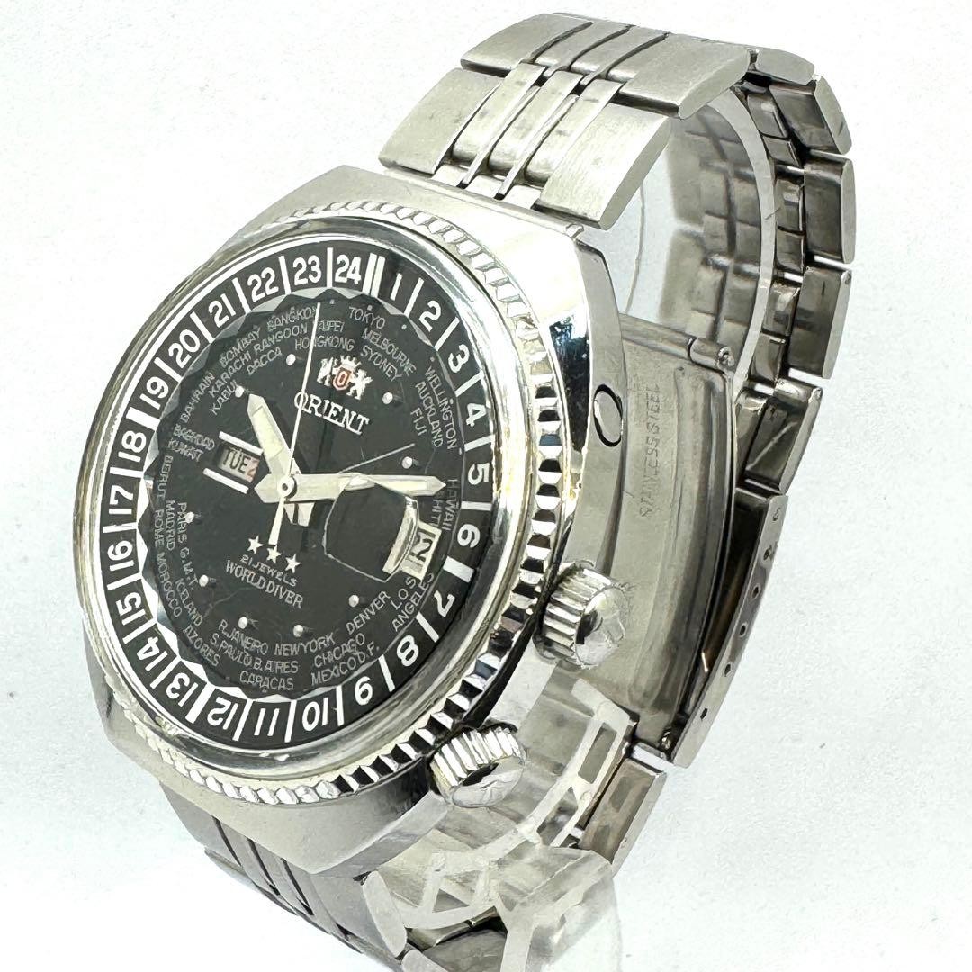 Orient Three Star World Diver Automatic Watch 43mm wrist 19.0cm/7.5in