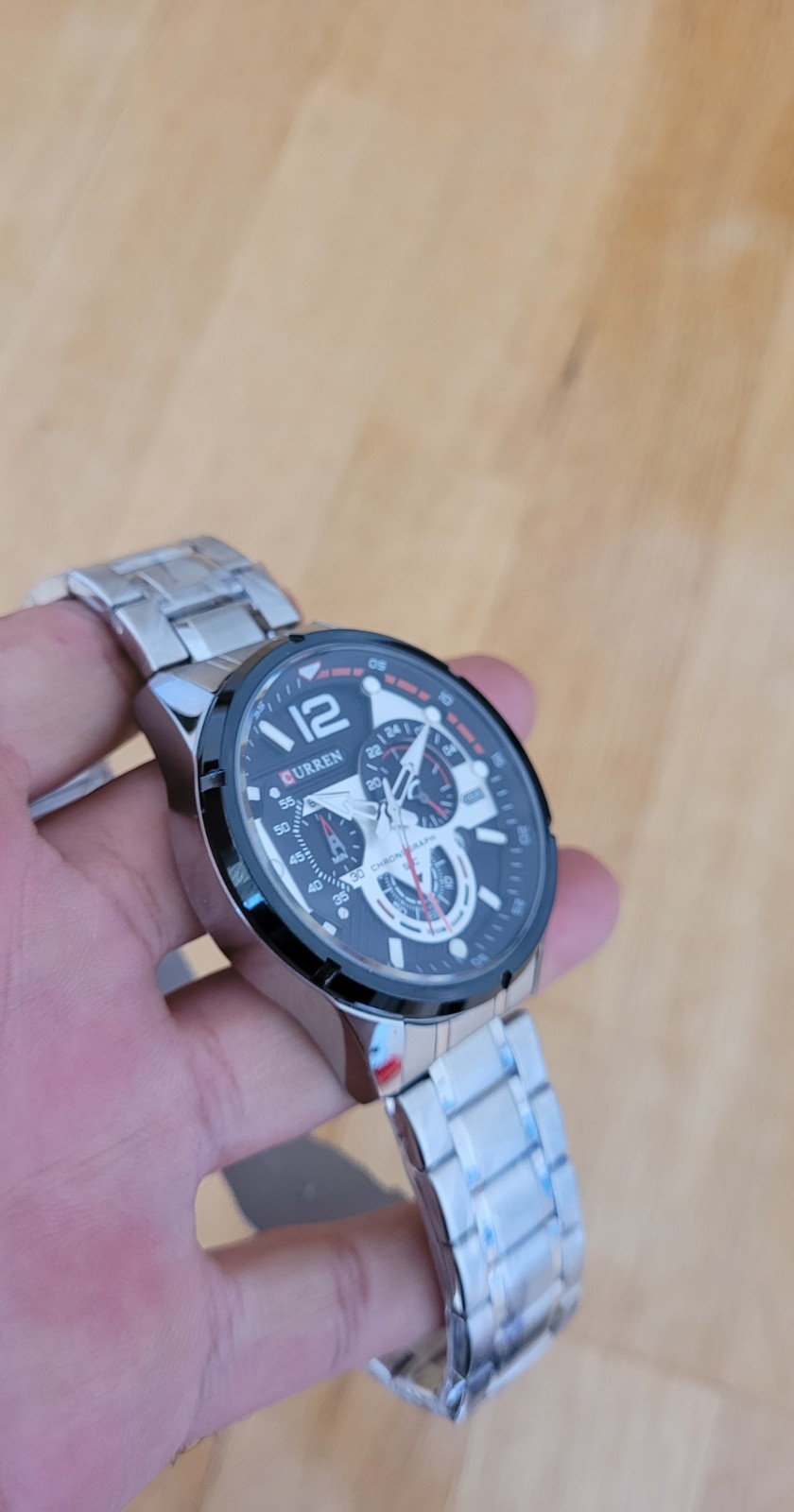 CURREN Stylish Chronograph Stainless Steel Watch for Men