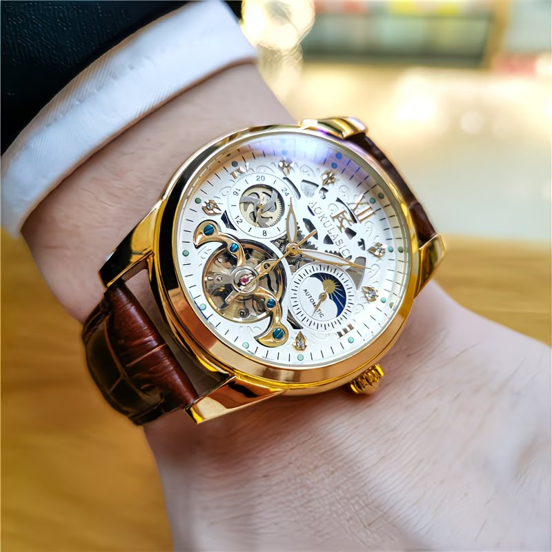 Automatic Tourbillon Mechanical Watch High-end Trendy Large Dial Men Fashion New