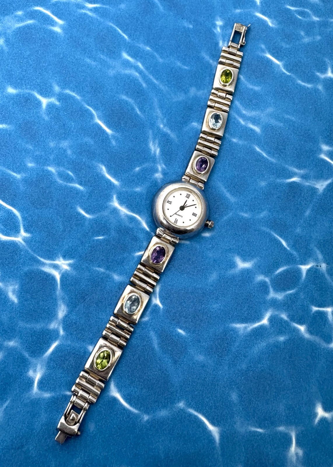 Sterling Silver Gemstone Watch Thailand Small