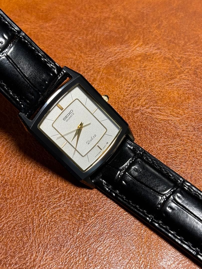 SEIKO Dolce 9521-5200 Ceramic Rectangular Quartz Watch
