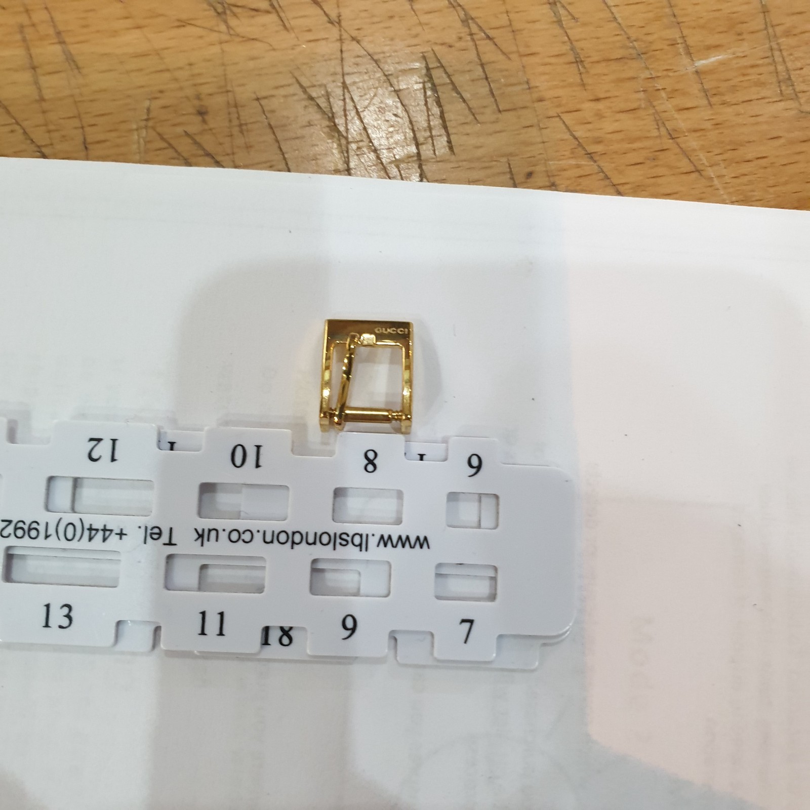 Gucci gold plated watch buckle 8mm short buckle