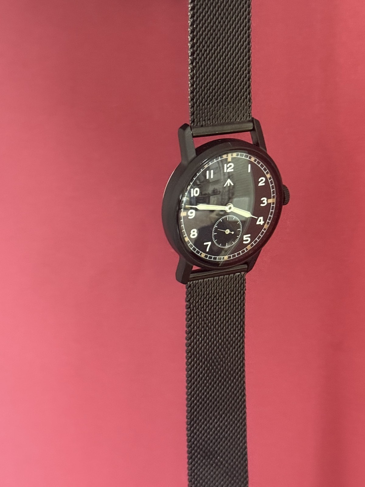 Pobeda Pilot Soviet Mechanical Black Dial Vintage Watch Zim 1990s Russian Men’s