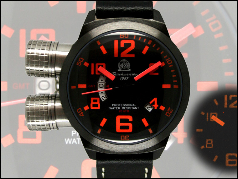 German U-Boot HORIZONTAL Crown Protection SWISS GMT T0200