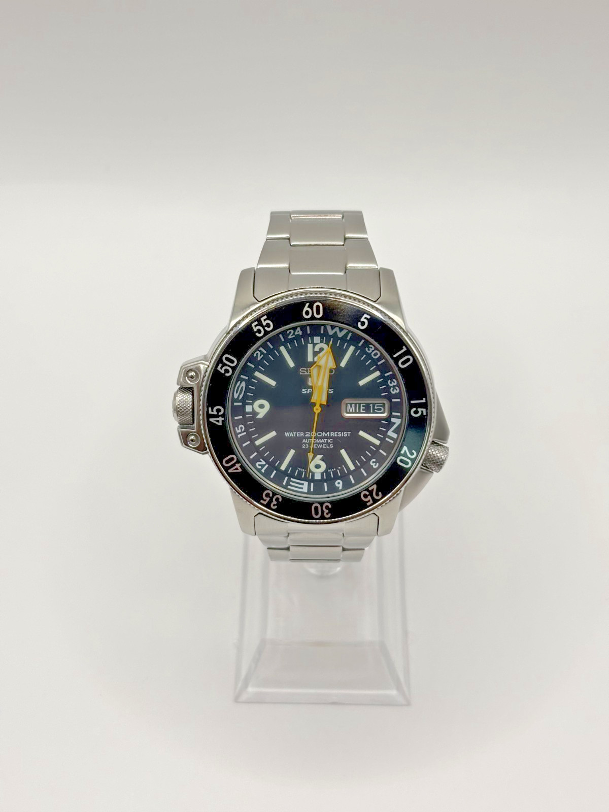 SEIKO 5 Sports 7S36-01E0 Automatic Men’s Watch Diver Day Date Stainless Steel