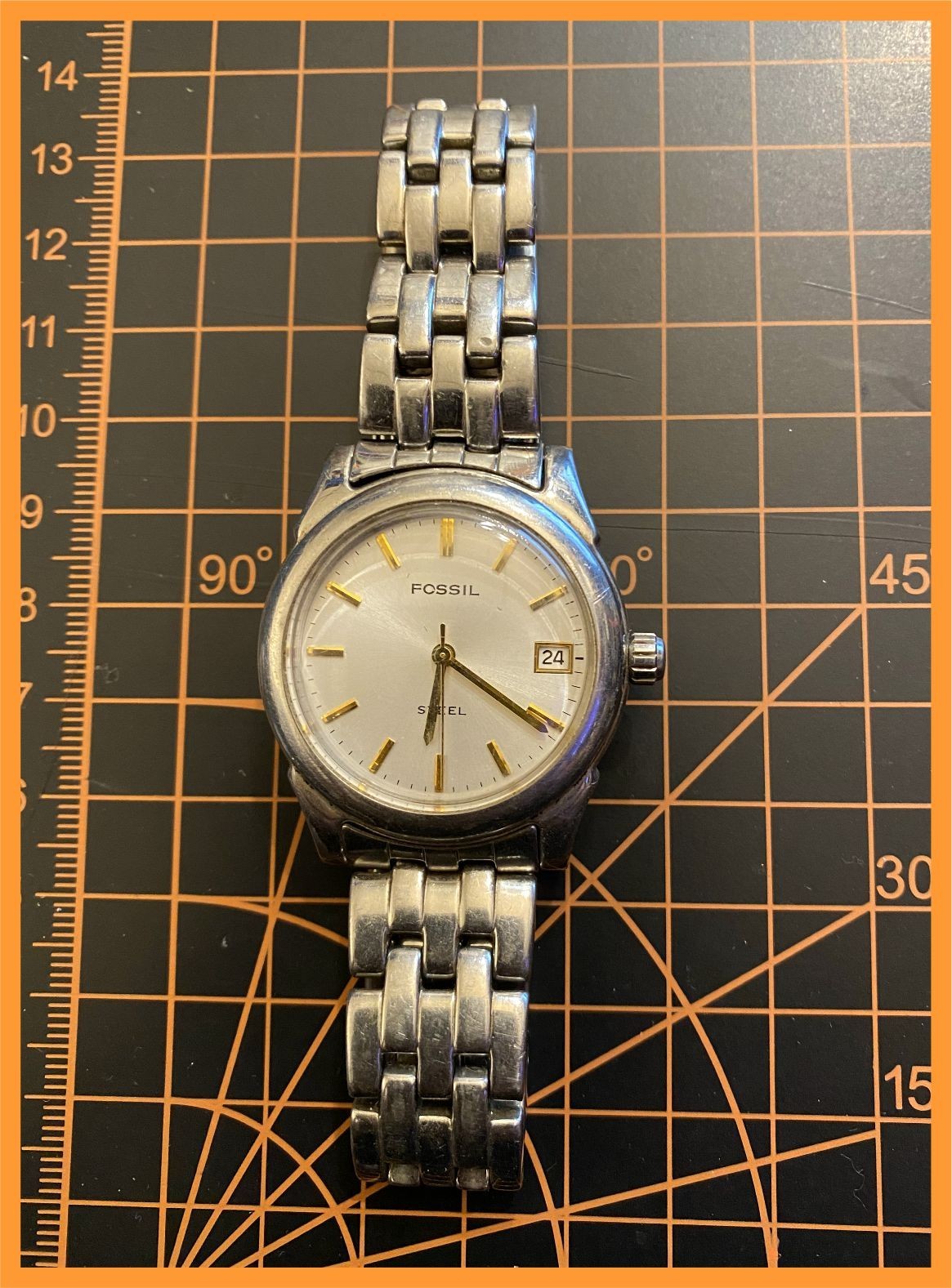FOSSIL / FS-2534 _STAINLESS STEEL _ WATER RESISTANT _ 50 METERS / 165 FEET