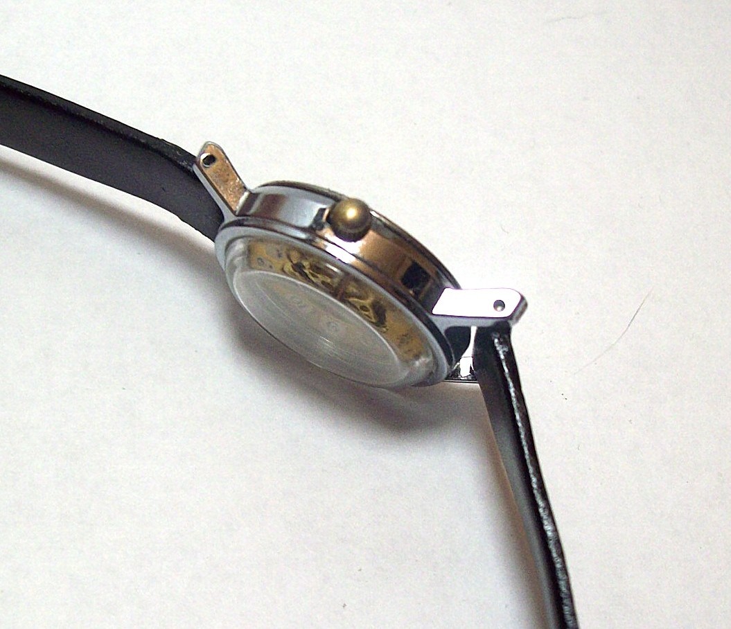 L.A. Express Ladies Custom Skeleton Watch Telephone Dial Minty fits 5.50″-6.75″