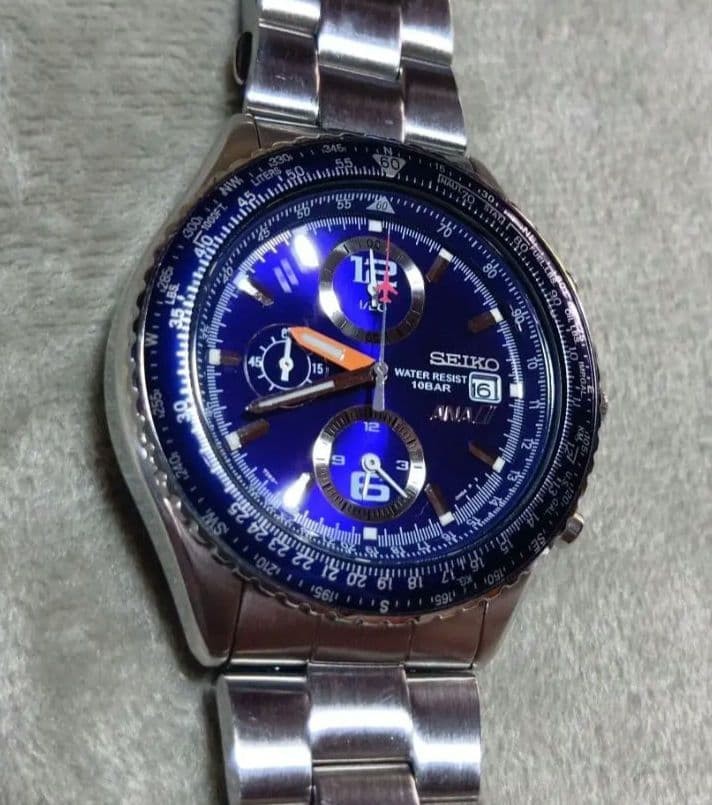 SEIKO × ANA Collaboration Watch: Pilot Chronograph “Happy Flight” Rare