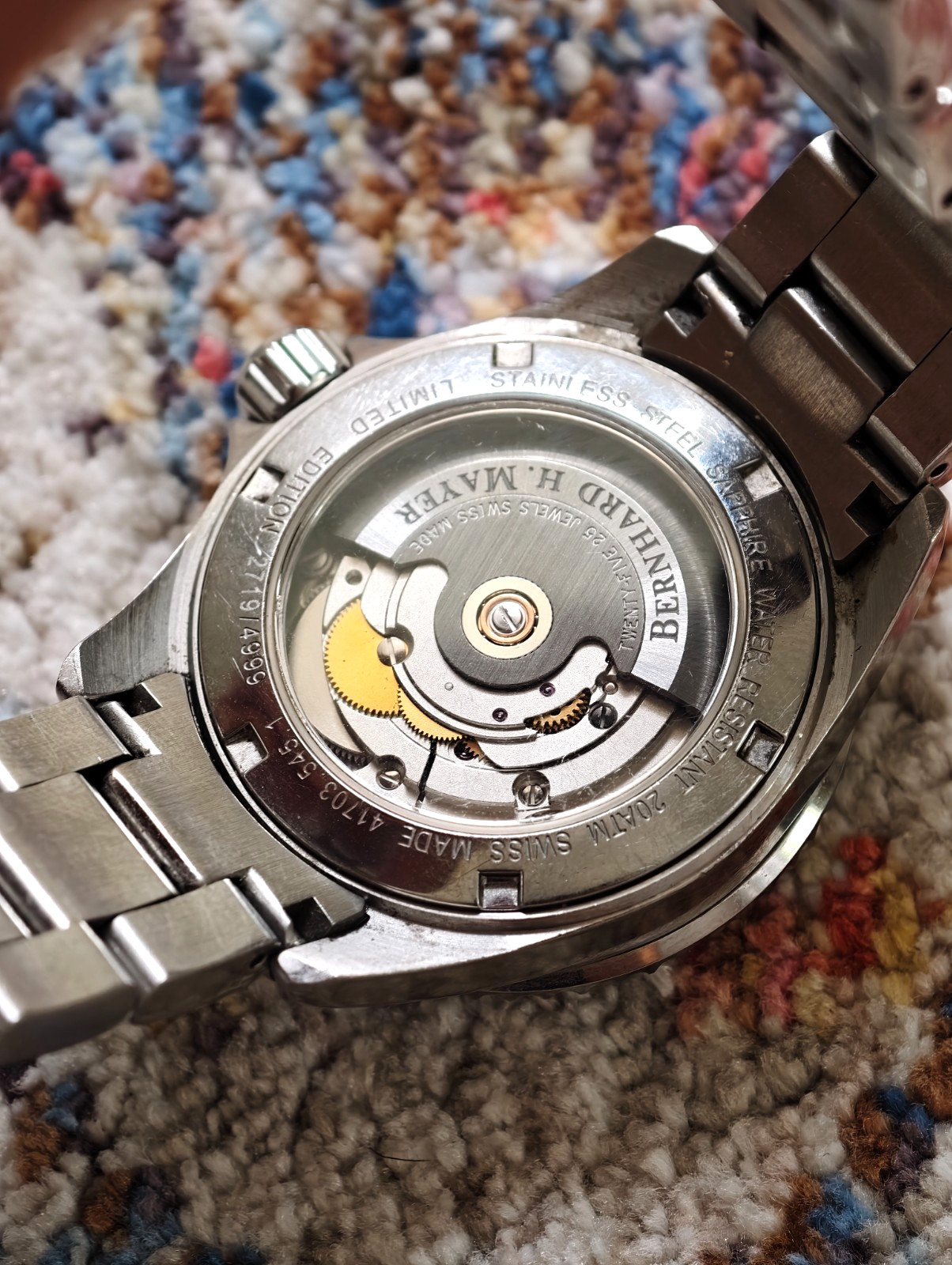 Bernhard H. Mayer Nauticus Diver 200m Date Limited Edition – 39mm