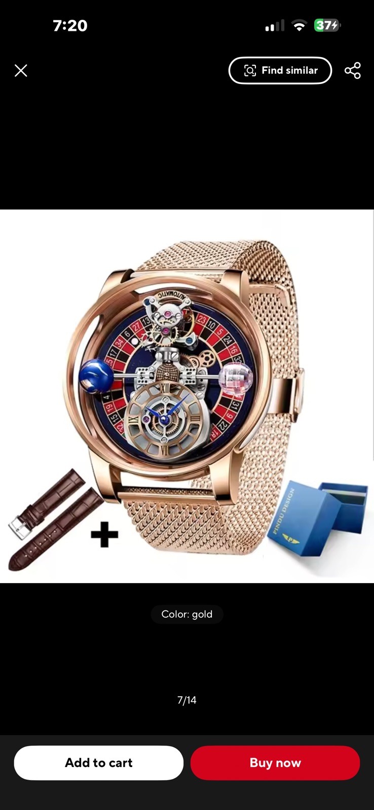 Celestial Men’s Transparent Case Leather Quartz Watch Waterproof Time Adjustment