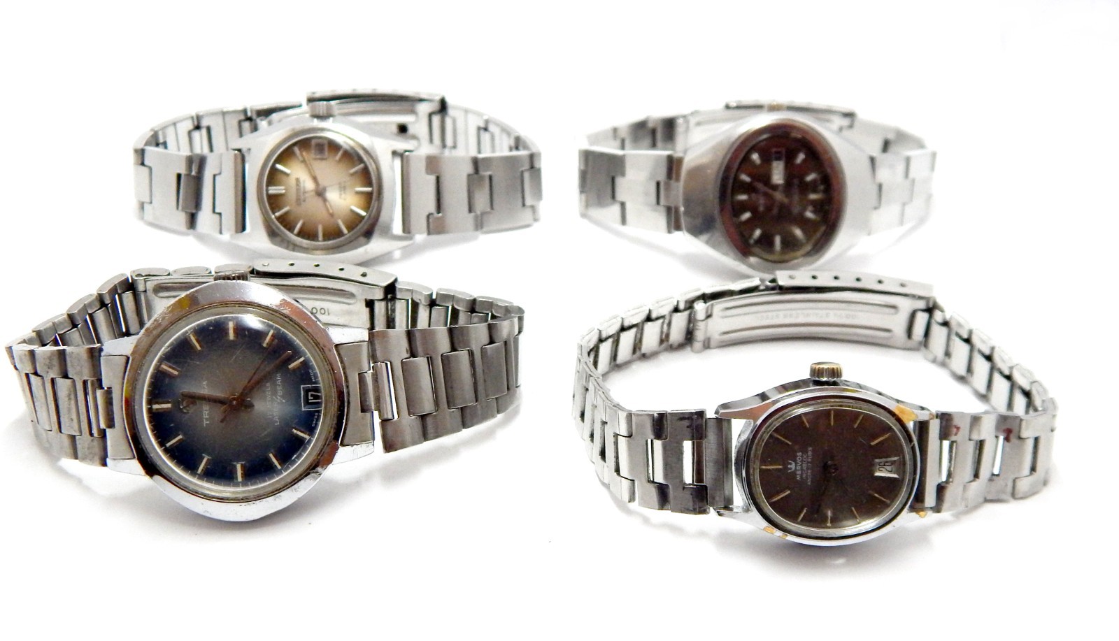 Lot 4 Wristwatch Mechanic & Automatic Tressa Citizen Election Mervos All Working