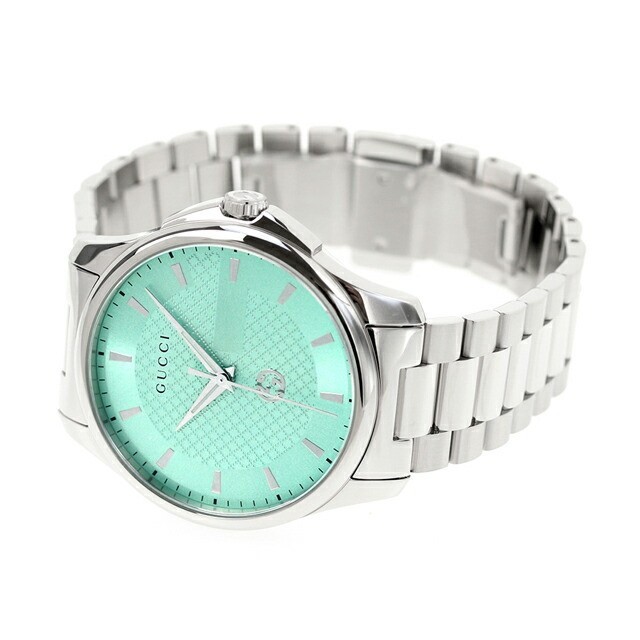 Gucci G-Timeless YA126372 Stainless Steel Mint Blue Dial Quartz Watch