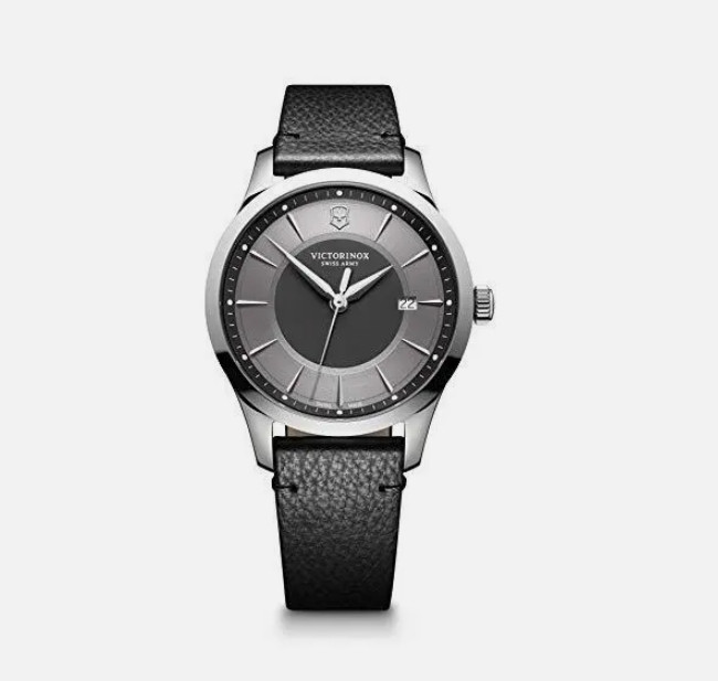 NEW VICTORINOX Alliance Men’s 241804 Silver Swiss Quartz Watch MSRP $460