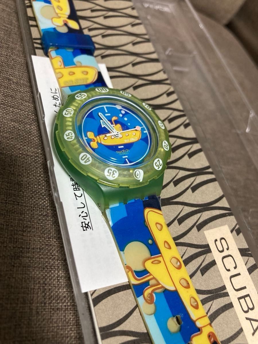 Working Condition SWATCH SCUBA200 Yellow Submarine Rare