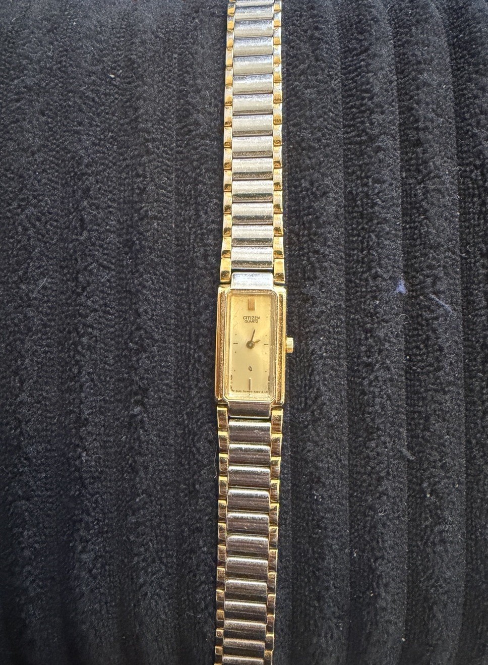 Citizen Women 2250-S04581 Dress Two Tone Rectangular 12mm Quartz Watch