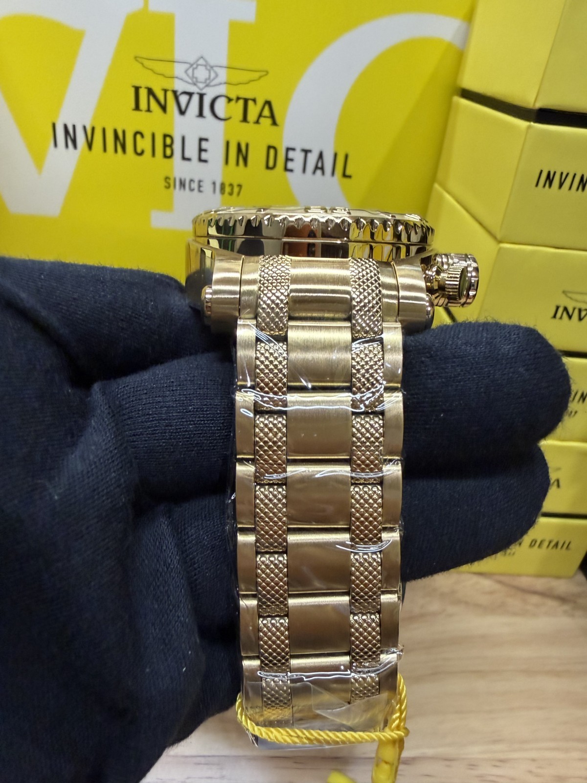 Invicta Coalition Forces Synarchy 50115 Men’s 52mm Gold Tone Quartz Chronograph