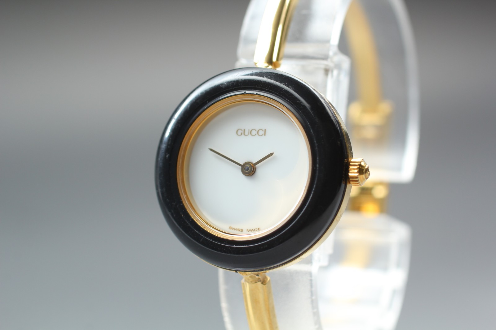 GUCCI Change Bezel 11/12.2 Gold Quartz Women’s Watch Vintage [Near MINT]