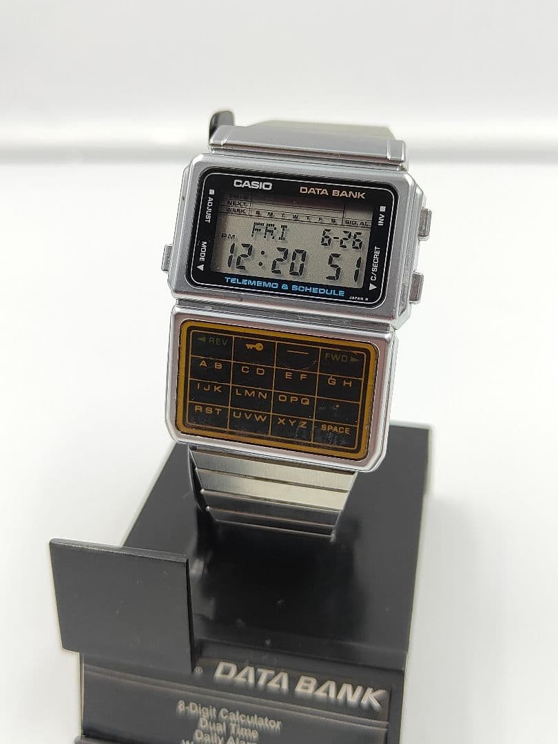 Vintage 80’s CASIO DBC-600 DATABANK Digital Watch Retro Style