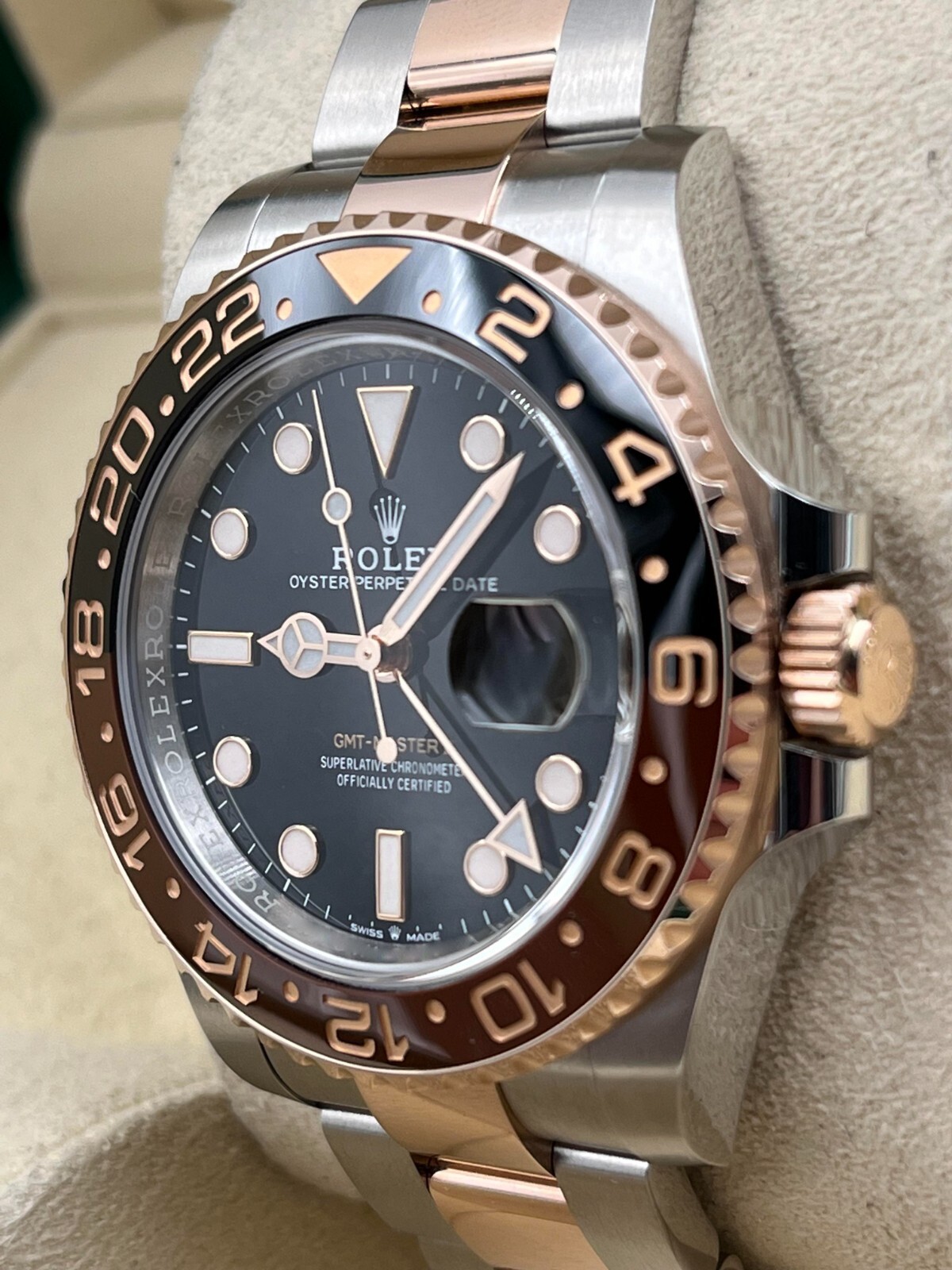 Rolex GMT Master II Rootbeer Two Tone Bracelet 126711CHNR Pre-Owned 2022