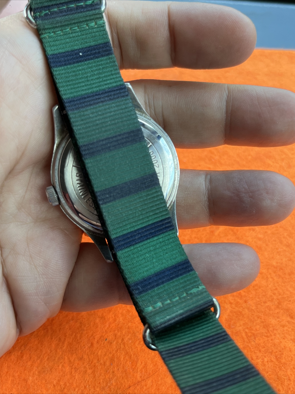 Timex J. Crew Circa 2008 Quartz Military Field Wristwatch Black Dial New Battery