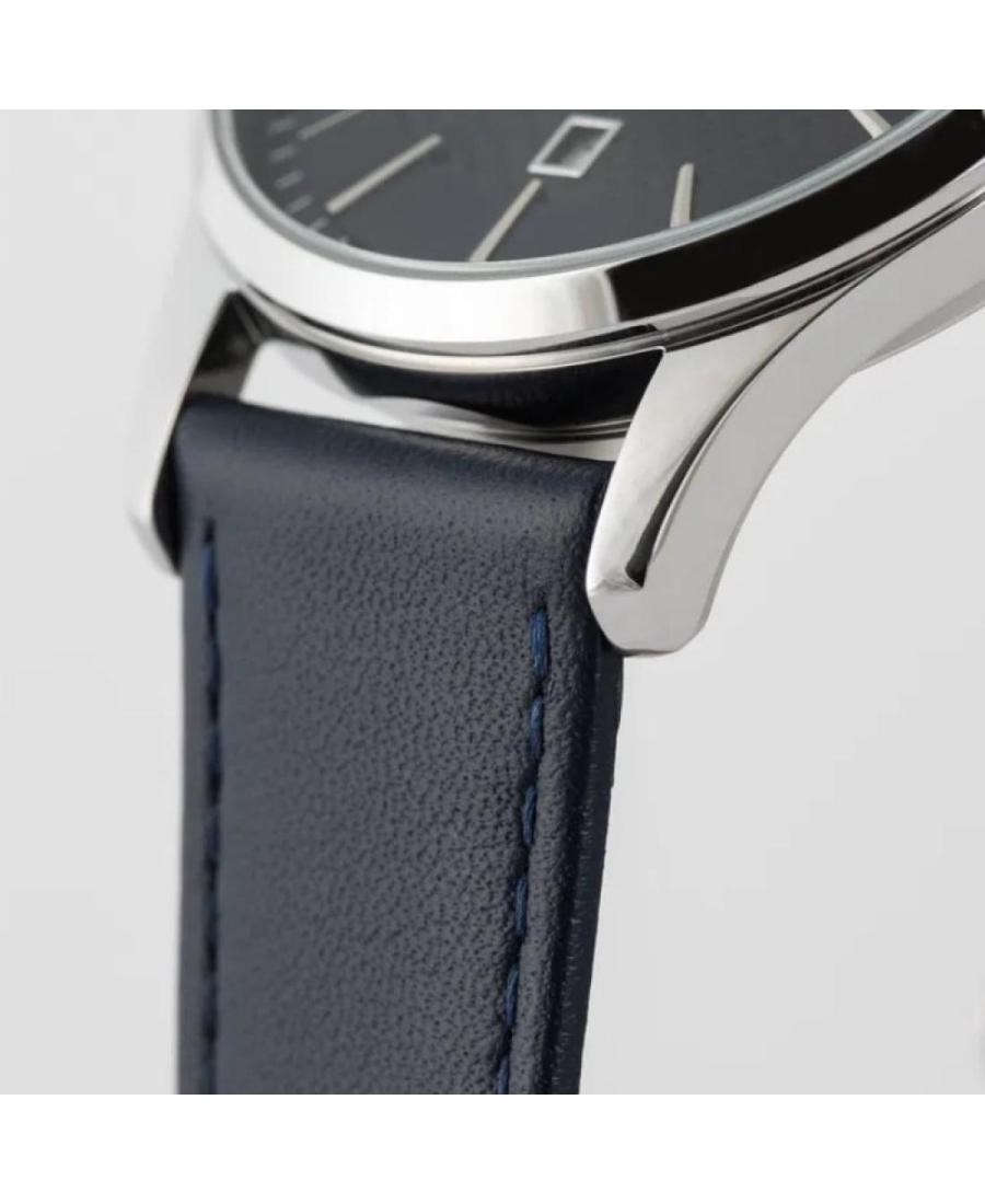 JACQUES LEMANS Men Analog Quartz Casual Watch Classic Dress Blue Dial Waterproof