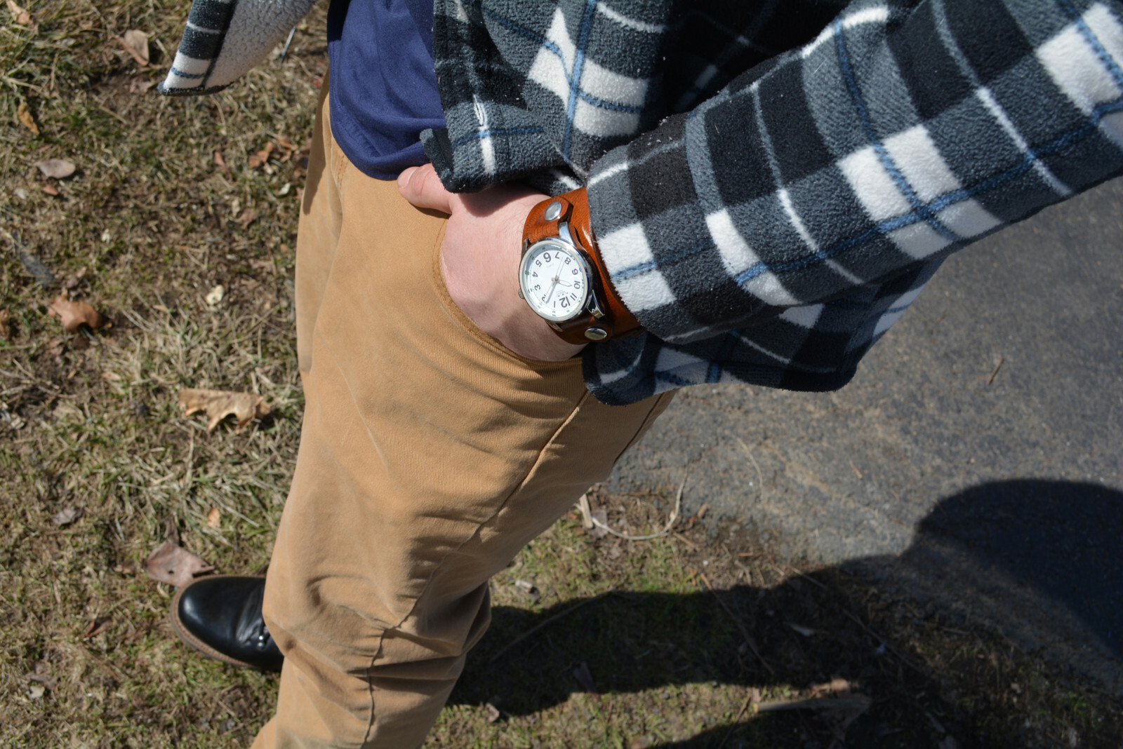 CuffWatches – Leather Cuff Watch – Wrap Around Cuff
