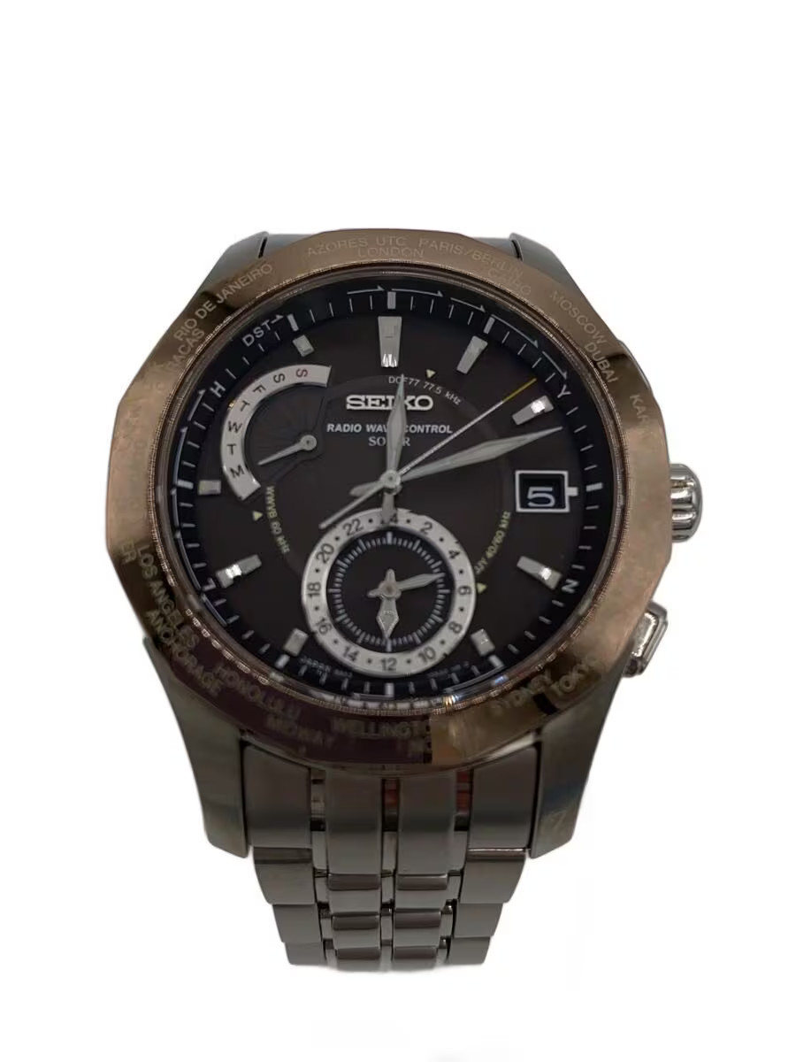 SEIKO Solar Wristwatch Analog SLV Brightz